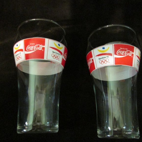 Lot of 5 Coca Cola Glasses - Picture 2 of 5